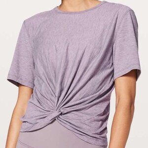 lululemon Crescent Tee Heathered Dusty Dawn Size 10